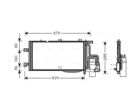 Condenseur, climatisation OLA5370D Ava Quality Cooling, Image 2