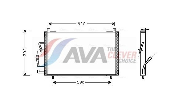 Condenseur, climatisation PE5182 Ava Quality Cooling, Image 2