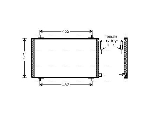 Condenseur, climatisation PE5191 Ava Quality Cooling, Image 2