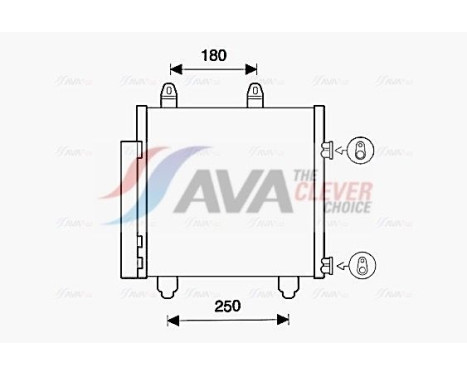 Condenseur, climatisation PE5398D Ava Quality Cooling