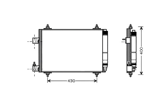 Condenseur, climatisation PEA5286D Ava Quality Cooling