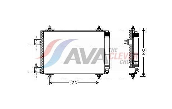 Condenseur, climatisation PEA5286D Ava Quality Cooling, Image 2