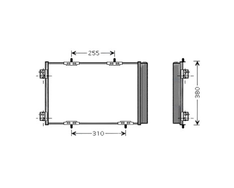 Condenseur, climatisation PEA5291D Ava Quality Cooling