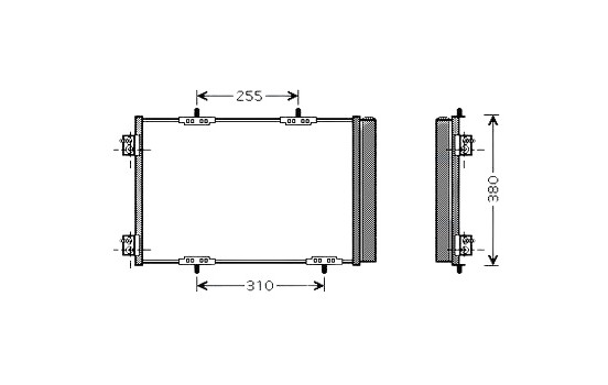 Condenseur, climatisation PEA5291D Ava Quality Cooling
