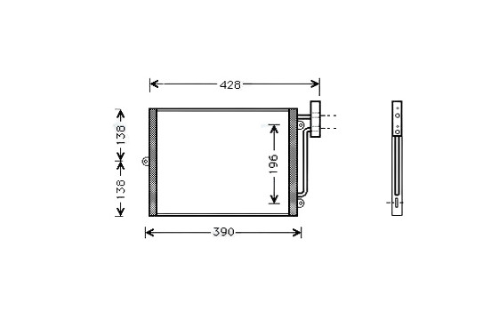 Condenseur, climatisation PRA5038 Ava Quality Cooling