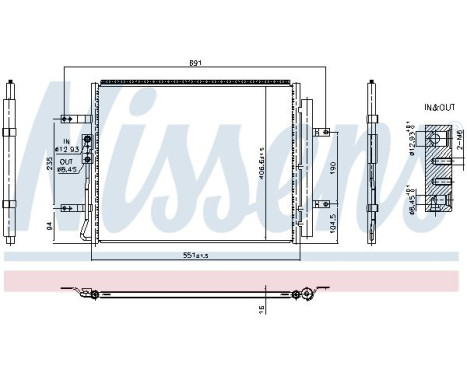 Condenseur, climatisation **PROTECTION CONTRE LA CORROSION ET REMPLISSAGE D'AZOTE** 940985 Nissens