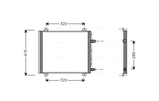 Condenseur, climatisation RT5235 Ava Quality Cooling