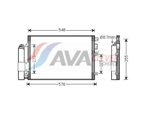 Condenseur, climatisation RT5376D Ava Quality Cooling