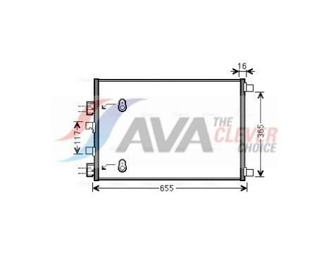 Condenseur, climatisation RT5422 Ava Quality Cooling