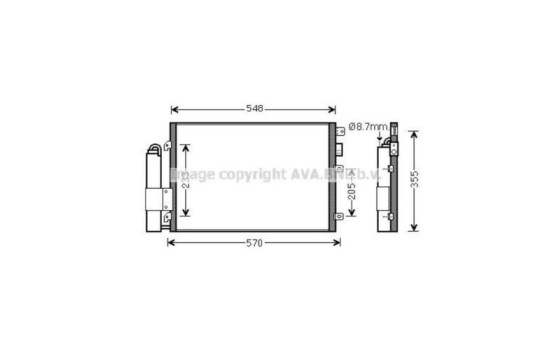Condenseur, climatisation RTA5275D Ava Quality Cooling