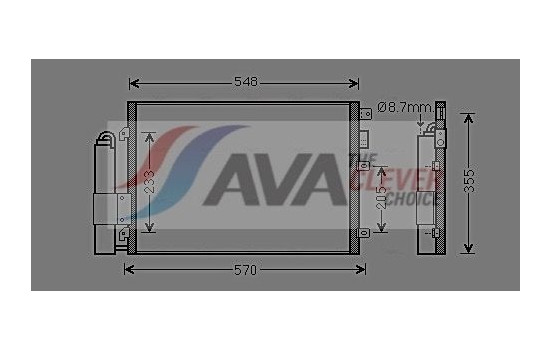 Condenseur, climatisation RTA5275D Ava Quality Cooling, Image 2