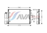 Condenseur, climatisation RTA5340D Ava Quality Cooling