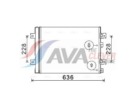 Condenseur, climatisation RTA5467D Ava Quality Cooling