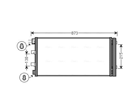 Condenseur, climatisation RTA5475D Ava Quality Cooling, Image 3