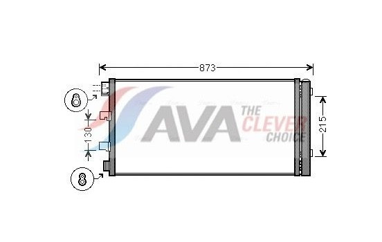 Condenseur, climatisation RTA5475D Ava Quality Cooling, Image 3