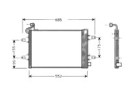 Condenseur, climatisation SAA5007D Ava Quality Cooling
