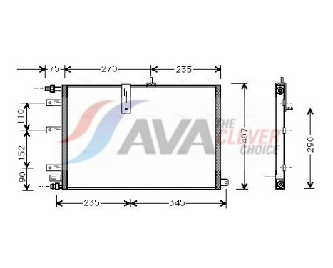Condenseur, climatisation SB5034 Ava Quality Cooling