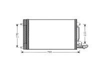 Condenseur, climatisation STA5038D Ava Quality Cooling