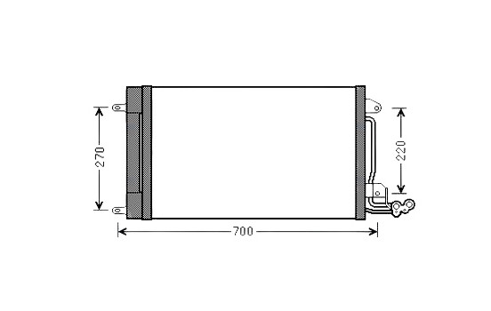 Condenseur, climatisation STA5038D Ava Quality Cooling