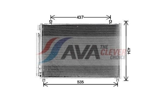 Condenseur, climatisation SZ5154D Ava Quality Cooling, Image 2