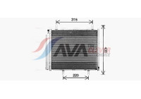 Condenseur, climatisation SZ5165D Ava Quality Cooling
