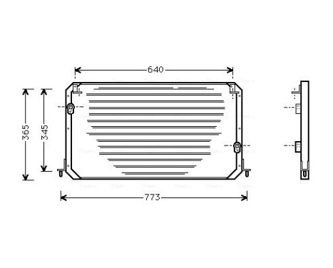 Condenseur, climatisation TO5192 Ava Quality Cooling
