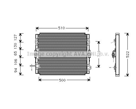 Condenseur, climatisation TO5244 Ava Quality Cooling