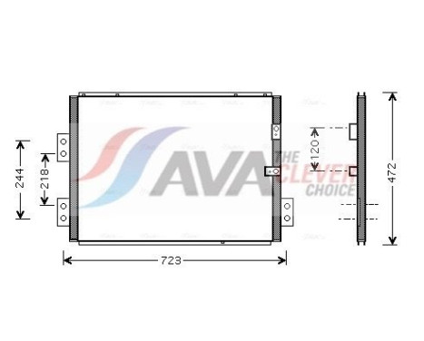 Condenseur, climatisation TO5277 Ava Quality Cooling