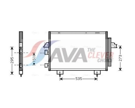 Condenseur, climatisation TO5281D Ava Quality Cooling