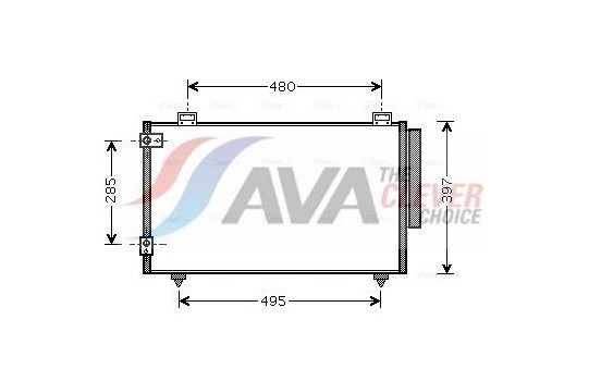 Condenseur, climatisation TO5286D Ava Quality Cooling, Image 2