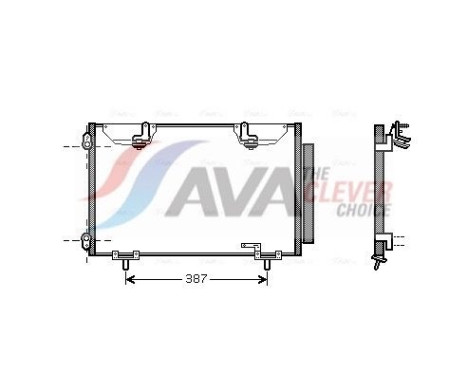 Condenseur, climatisation TO5327D Ava Quality Cooling