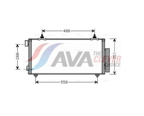 Condenseur, climatisation TO5381D Ava Quality Cooling