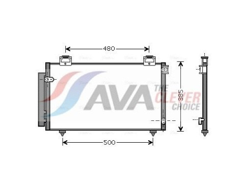 Condenseur, climatisation TO5408D Ava Quality Cooling