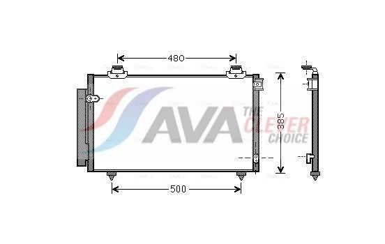 Condenseur, climatisation TO5431D Ava Quality Cooling, Image 2