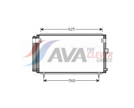 Condenseur, climatisation TO5558D Ava Quality Cooling