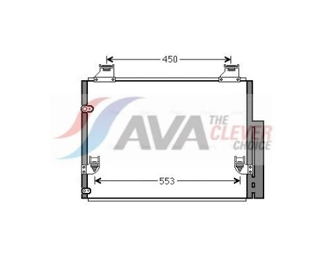 Condenseur, climatisation TO5563D Ava Quality Cooling