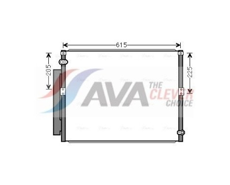Condenseur, climatisation TO5569D Ava Quality Cooling