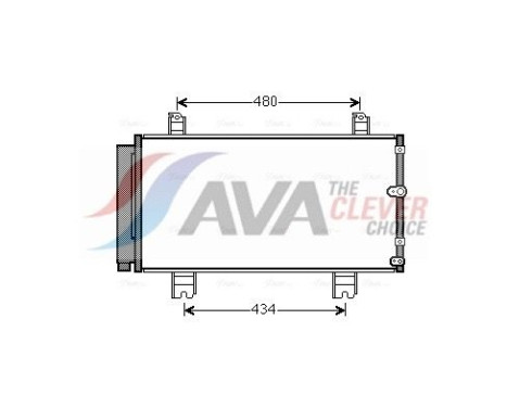 Condenseur, climatisation TO5572D Ava Quality Cooling