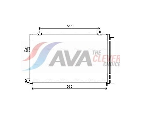 Condenseur, climatisation TO5679D Ava Quality Cooling