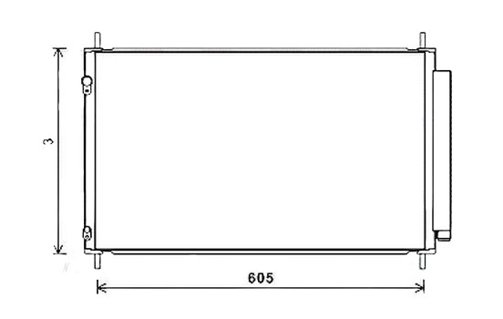 Condenseur, climatisation TO5708D Ava Quality Cooling