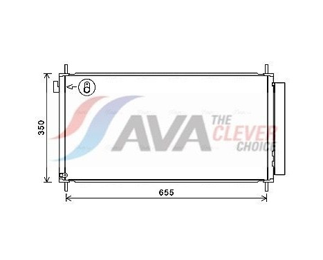 Condenseur, climatisation TO5718D Ava Quality Cooling