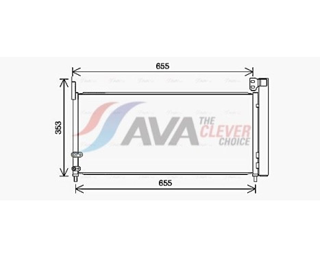 Condenseur, climatisation TO5737D Ava Quality Cooling