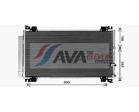 Condenseur, climatisation TO5766D Ava Quality Cooling