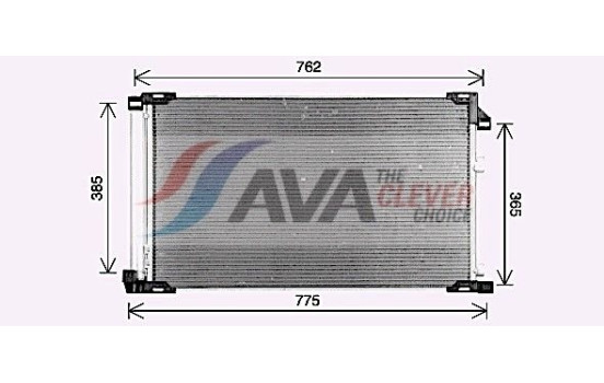 Condenseur, climatisation TO5785D Ava Quality Cooling