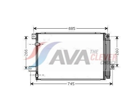 Condenseur, climatisation TOA5409D Ava Quality Cooling