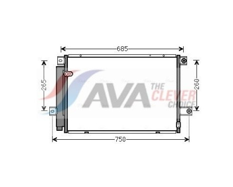 Condenseur, climatisation TOA5559D Ava Quality Cooling