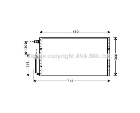 Condenseur, climatisation UV5096 Ava Quality Cooling