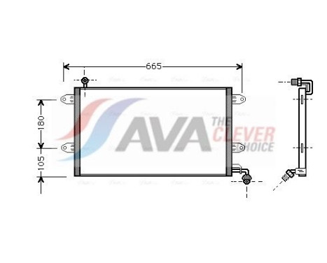 Condenseur, climatisation VN5137 Ava Quality Cooling