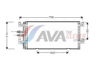 Condenseur, climatisation VN5145 Ava Quality Cooling