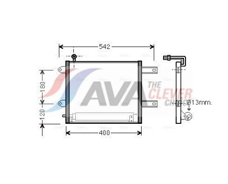 Condenseur, climatisation VN5177D Ava Quality Cooling